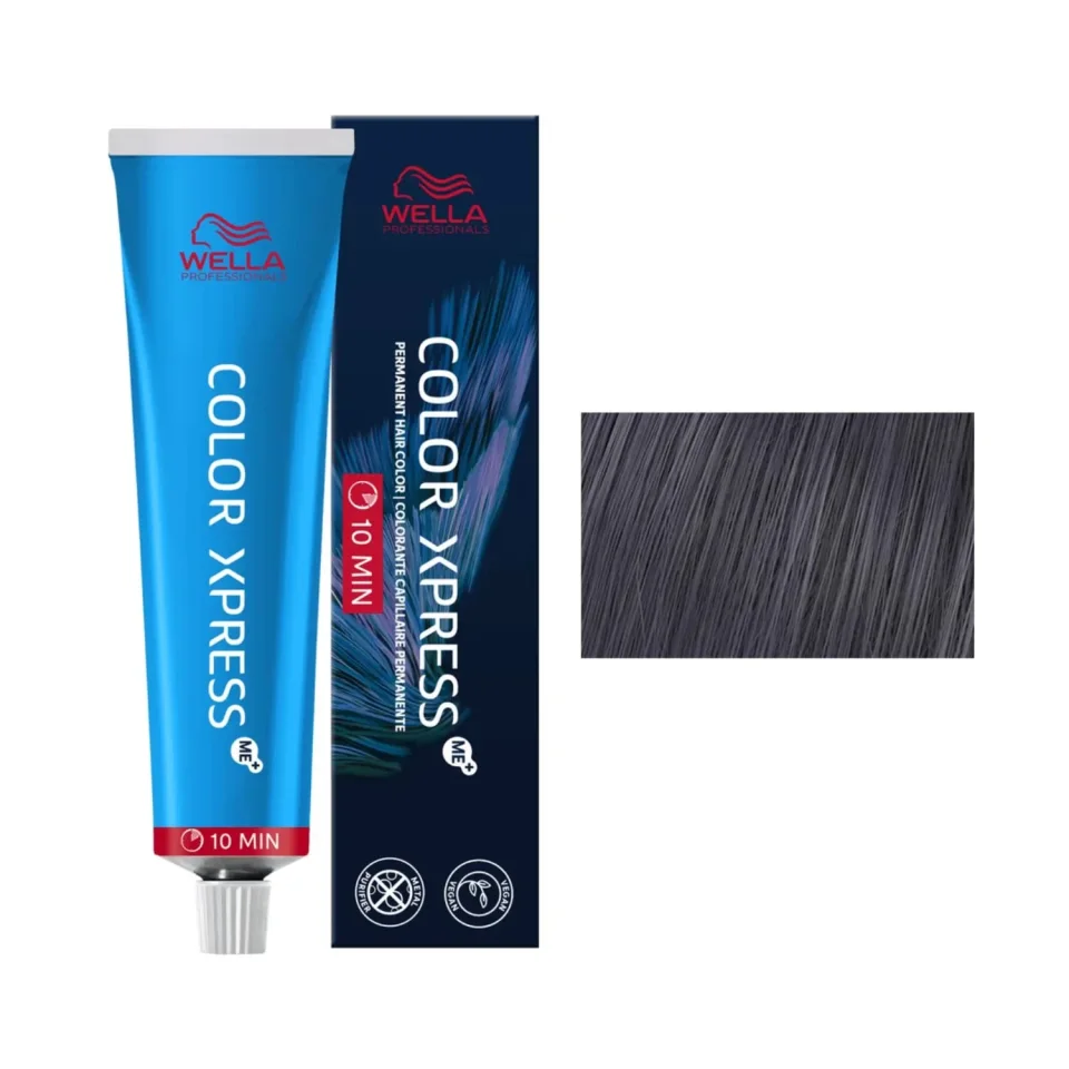 Vopsea permanenta pentru retusarea rapida a radacinilor, Wella Professionals, Color Xpress, Black 2/, 60ml