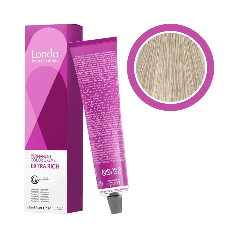Vopsea permanentă, Londa Professional, Londacolor 10/8 Blond Solar Perlat, 60 ml