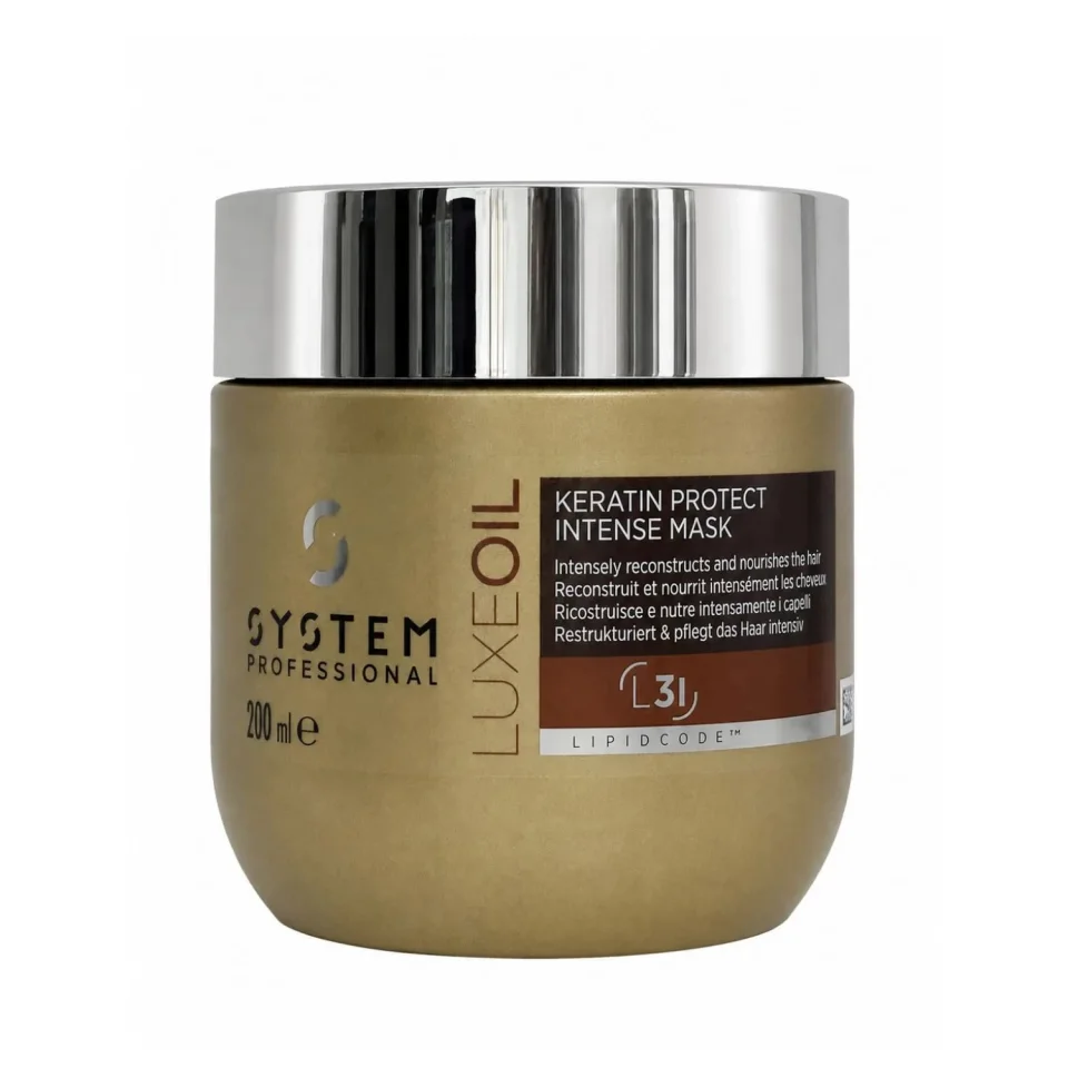 Masca de reconstrucție intensă a părului deteriorat, System Professional, Keratin Protect Intense Mask, 200ml