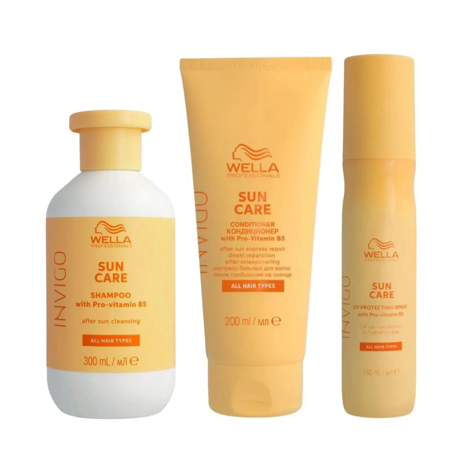 Set reparator pentru expunerea la soare, Wella Professionals Sun Care Shampoo 300ml+Conditioner 200ml+Spray 100ml