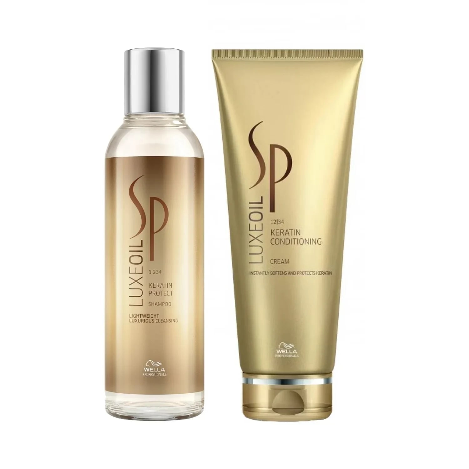 Set pentru reconstructie, SP, Luxeoil Keratin Protect, Shampoo 200ml+Conditioner 200ml