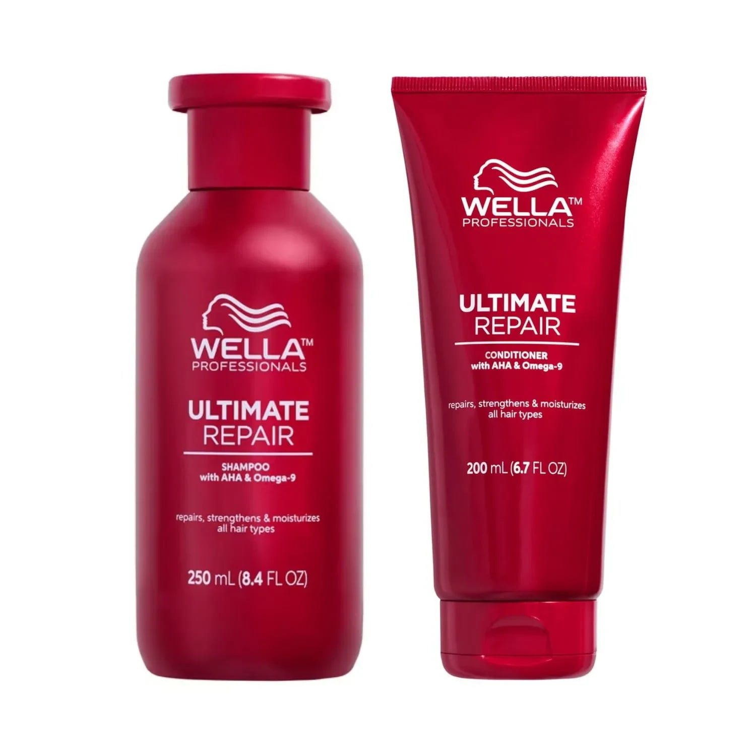 Pachet pentru par deteriorat, Wella Professionals, Ultimate Repair, Sampon 250ml + Balsam 200ml