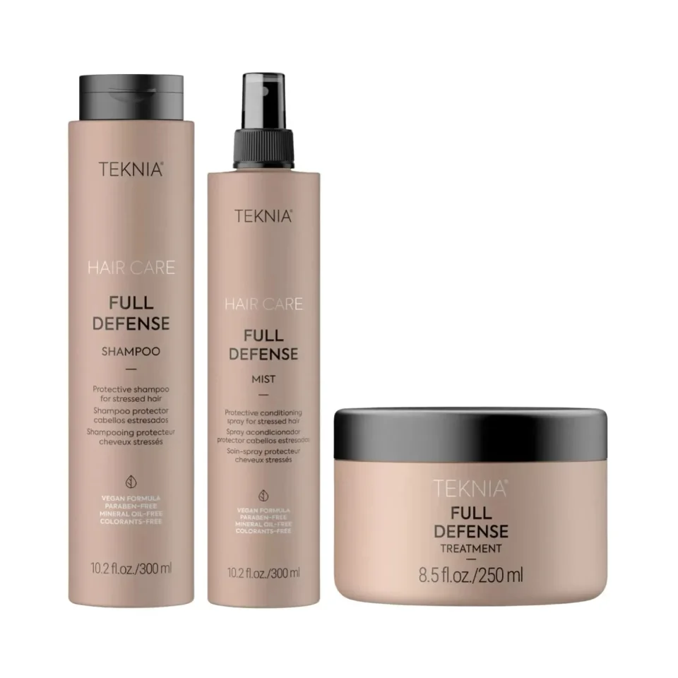 Set pentru par deteriorat, Lakme, Teknia, Full Defense, Sampon 300ml + Tratament 300ml + Masca 250ml