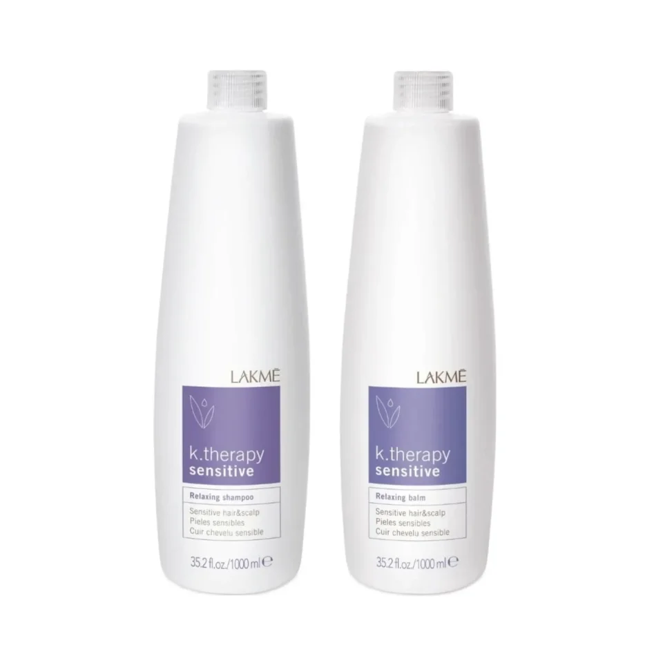 Set pentru scalp si par sensibil, Lakme, K.Therapy Sensitive, Sampon 1000ml + Balsam 1000ml