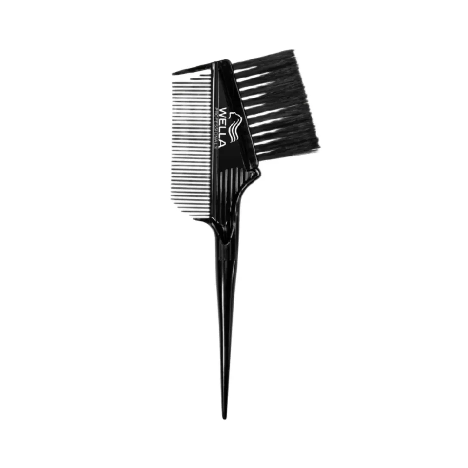 Pensula cu pieptan pentru vopsit parul, Wella Professionals, Smooth Filler Brush, Neagra