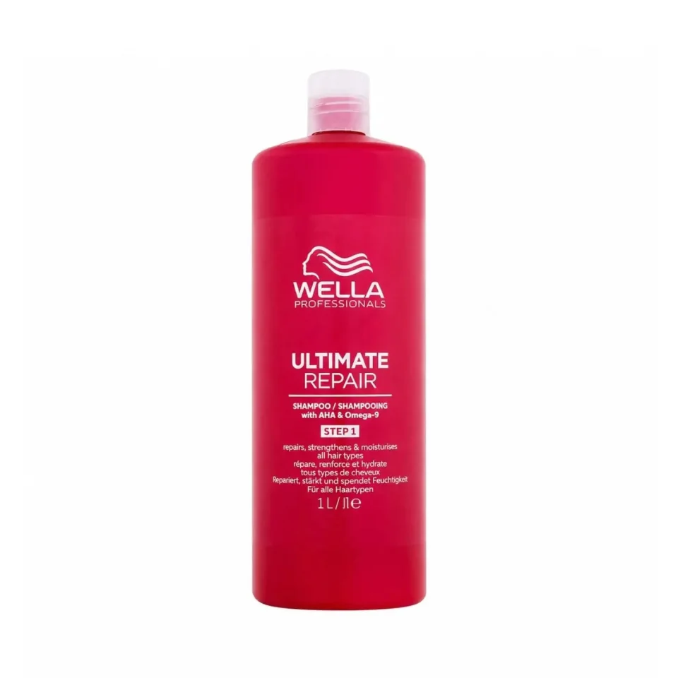 Sampon reparator pentru par deteriorat, Wella Professionals, Ultimate Repair Shampoo Pasul 1, 1000 ml