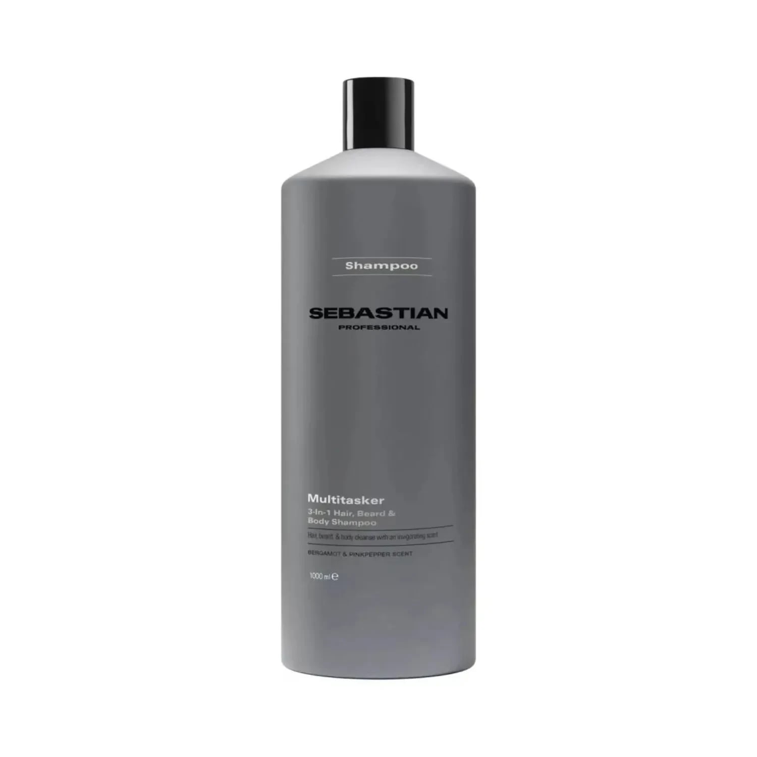 Șampon 3 în 1 pentru păr, barbă și corp, Sebastian Professional, Multitasker 3 in 1, 1000 ml