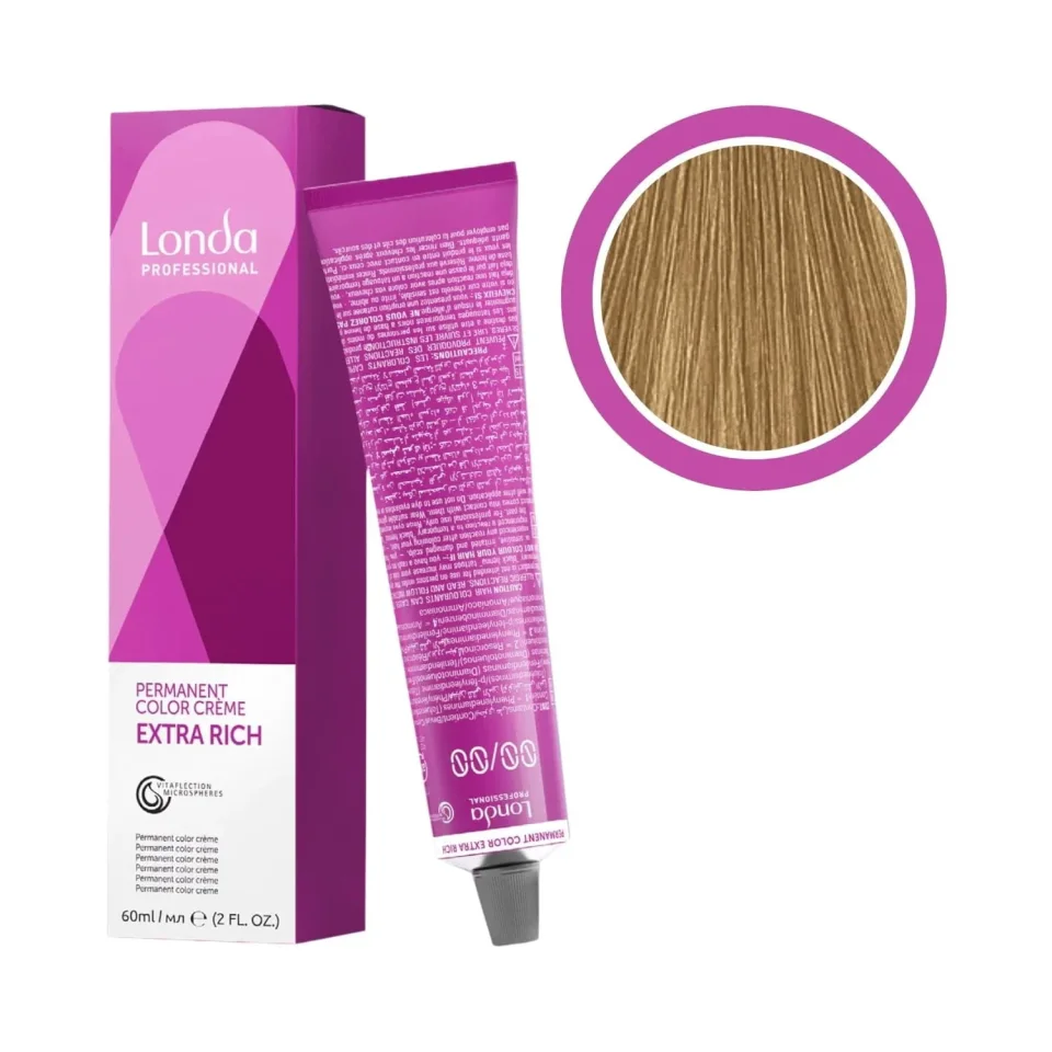 Vopsea permanentă, Londa Professional, Londacolor 8/71 Blond Deschis Maro Cenușiu, 60 ml