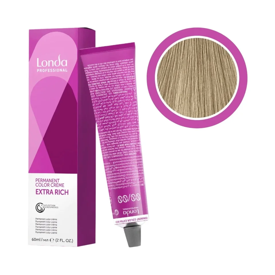 Vopsea permanentă, Londa Professional, Londacolor 8/1 Blond Deschis Cenușiu, 60 ml