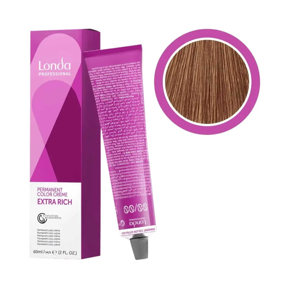 Vopsea permanentă, Londa Professional, Londacolor 7/77 Blond Mediu Maro Intens, 60 ml