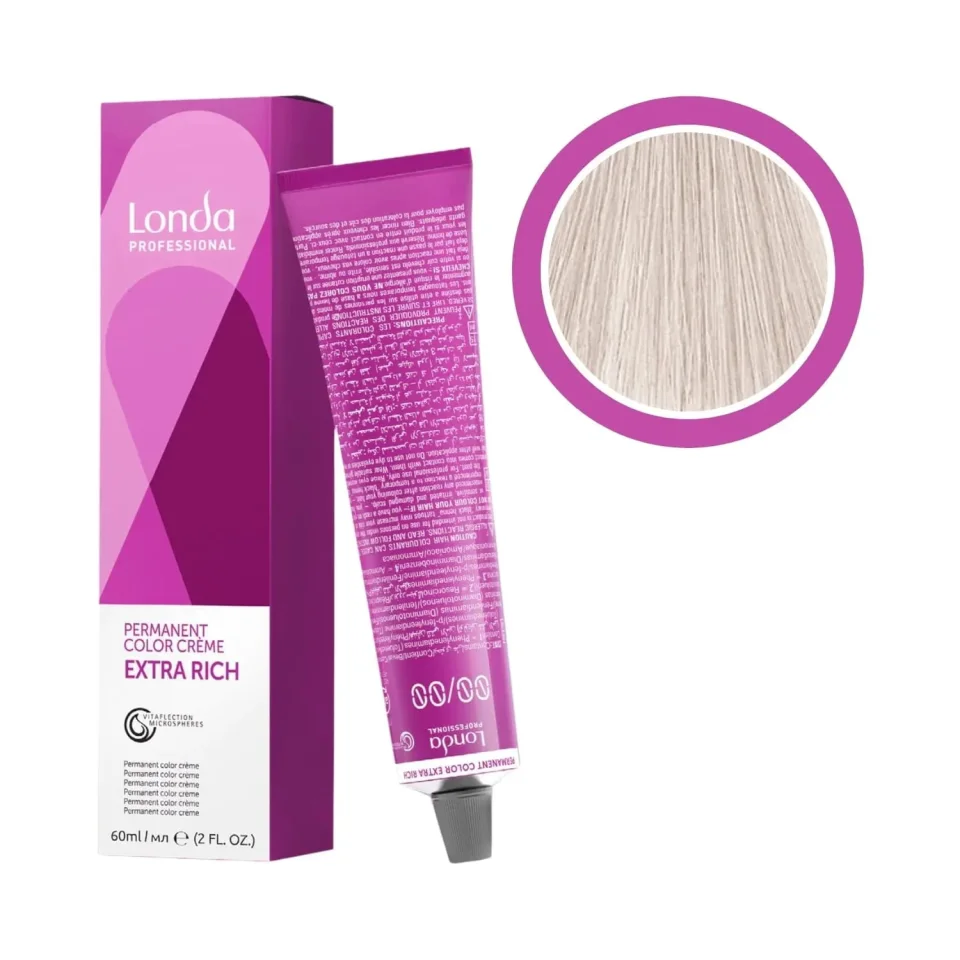 Vopsea permanentă, Londa Professional, Londacolor 12/96 Blond Special Cendre Violet, 60 ml