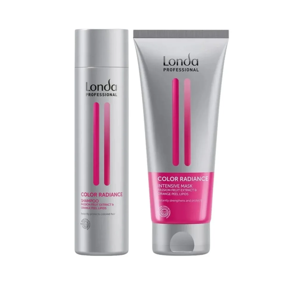 Pachet pentru păr vopsit Londa Professional Color Radiance, Șampon 250 ml și Intensive Mask 200 ml