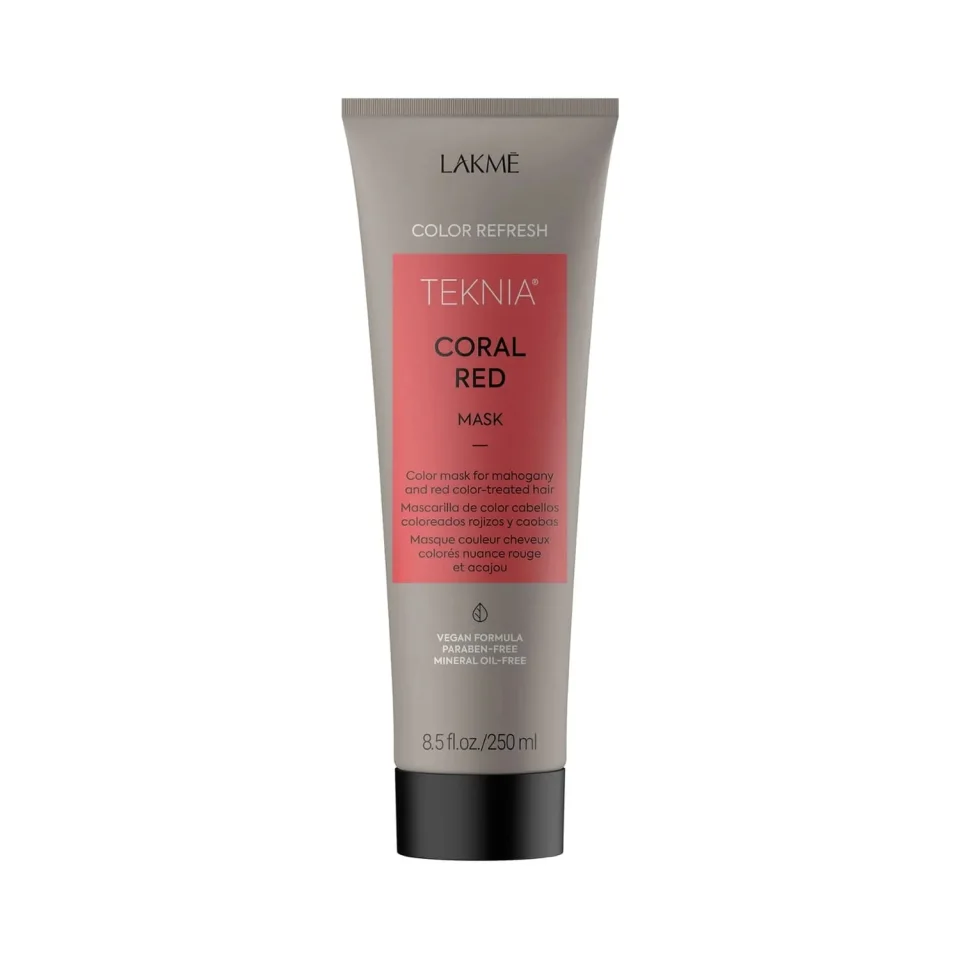 Masca coloranta pentru par rosu, Lakme, Teknia, Coral Red Mask, 250ml