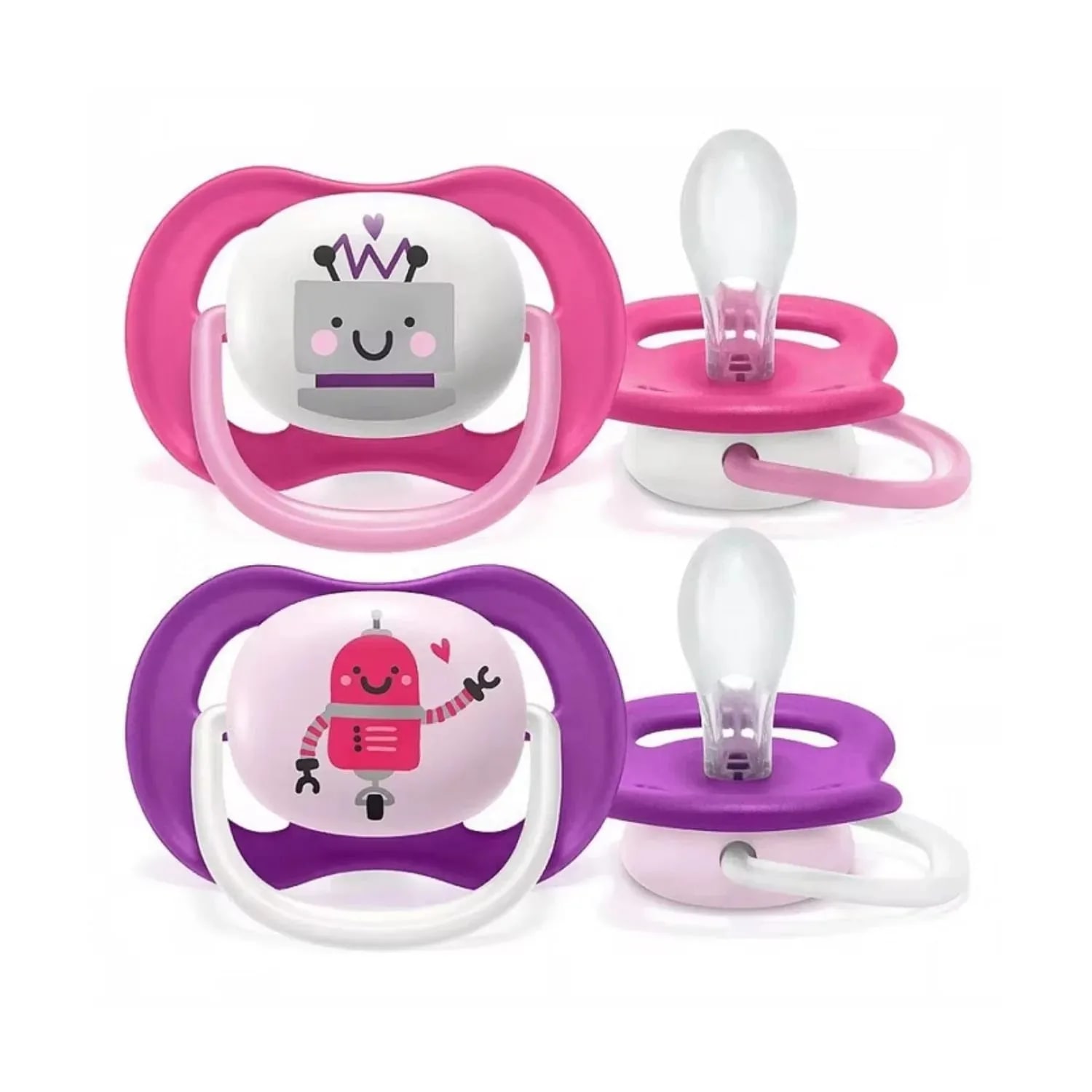 Set de 2 suzete Ultra Air Mix 6-18luni, Philips Avent