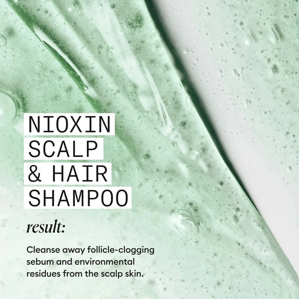 Șampon pentru păr natural cu subțiere avansată, Nioxin, System 2 Shampoo 1000 ml — imagine 6