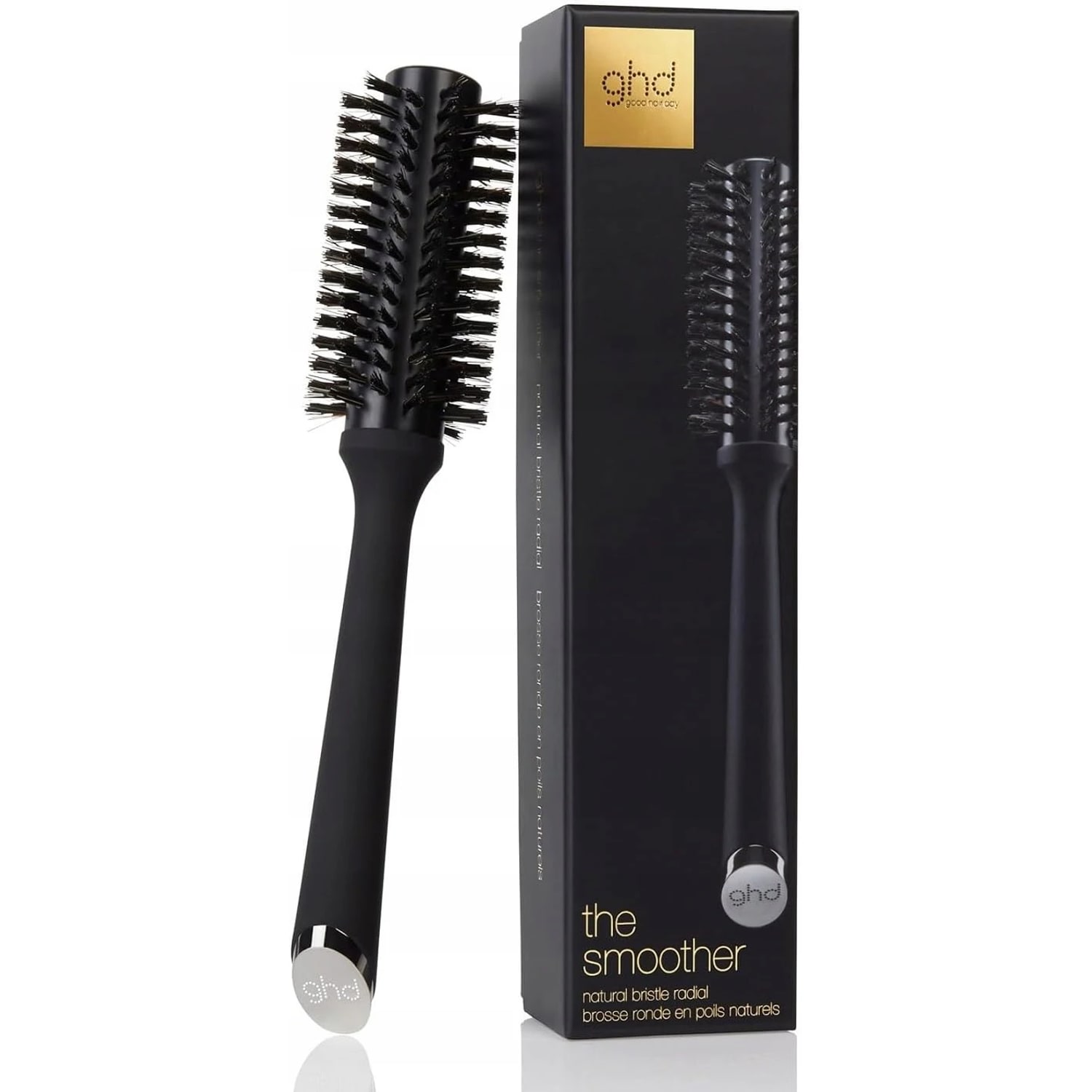 Perie rotundă profesională cu peri naturali Ghd The Smoother Size 2, 35 mm — imagine 2