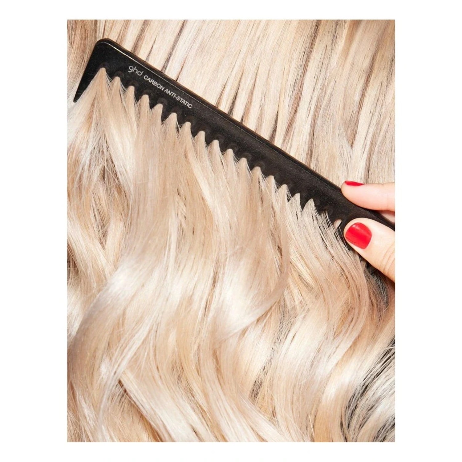 Pieptene profesional cu dinți rari pentru descurcare Ghd The Comb Out Detangling Comb Black — imagine 2