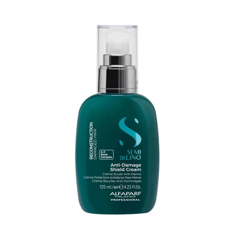 Cremă leave-in restructurantă pentru păr deteriorat mediu-gros, Alfaparf Milano, Anti-Damage Shield Cream, 125 ml