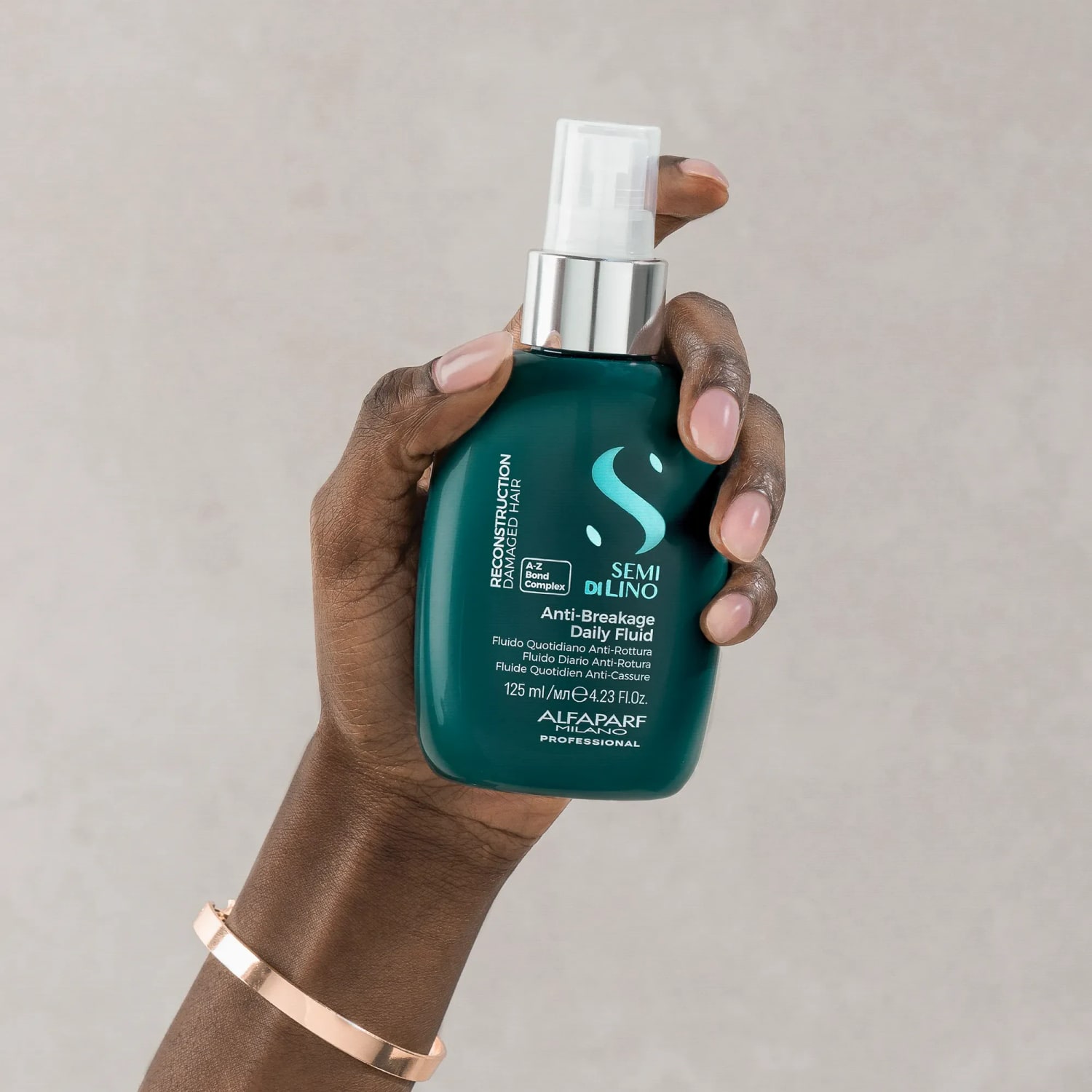 Spray de reconstrucție anti-rupere pentru păr fin și deteriorat, Alfaparf Milano, Anti-Breakage Daily Fluid, 125 ml — imagine 3