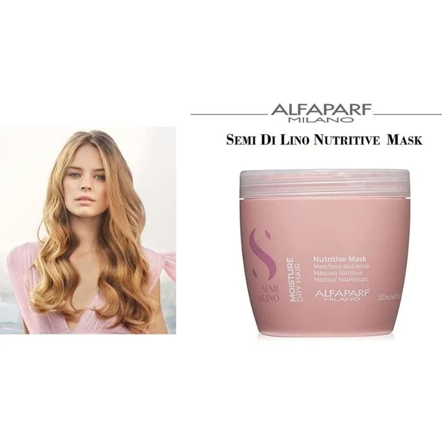 Mască hidratantă și nutritivă pentru păr uscat, Alfaparf Milano, Nutritive Mask, 500 ml — imagine 4
