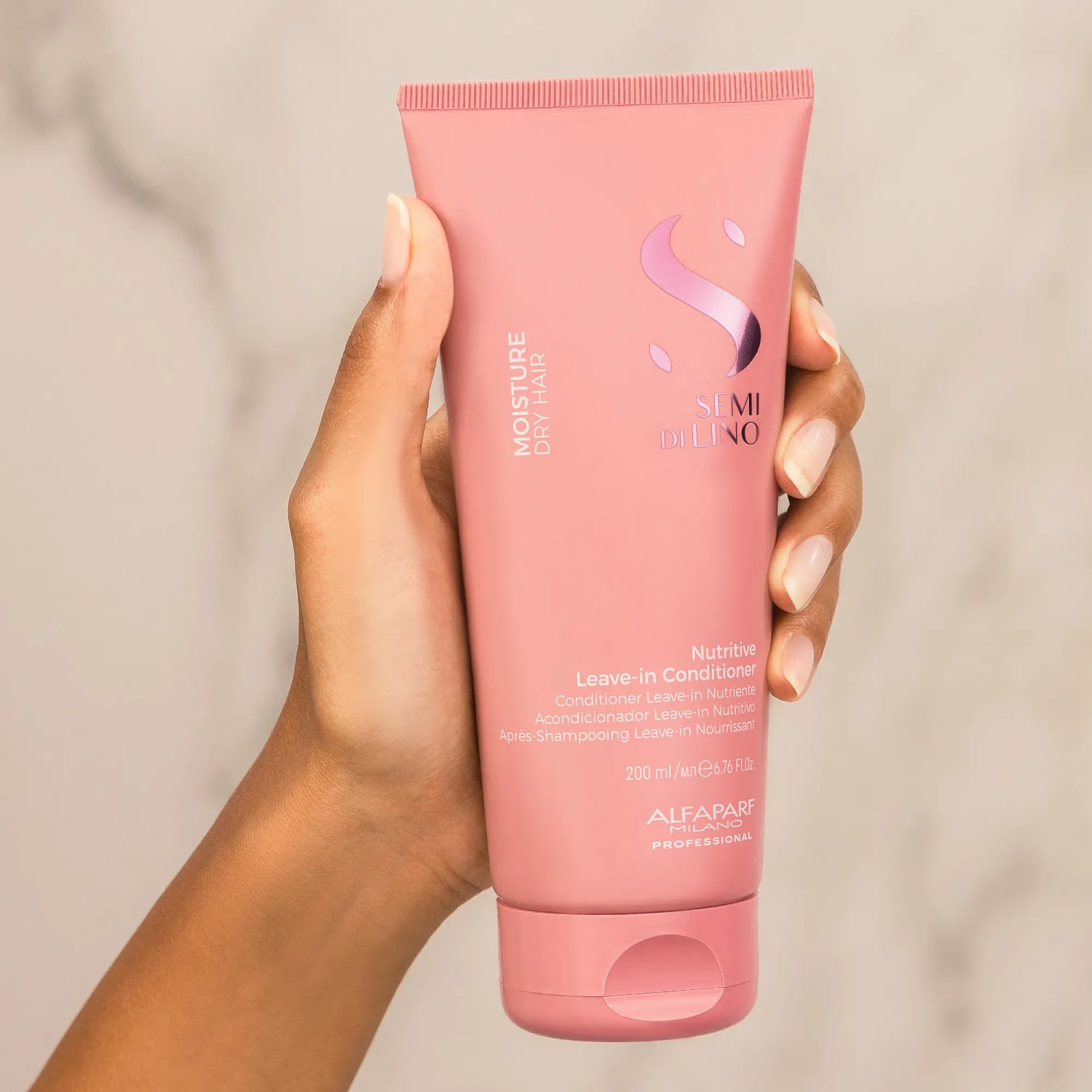 Balsam hidratant și nutritiv fără clătire pentru păr uscat, Alfaparf Milano, Nutritive Leave-In Conditioner, 200 ml — imagine 4