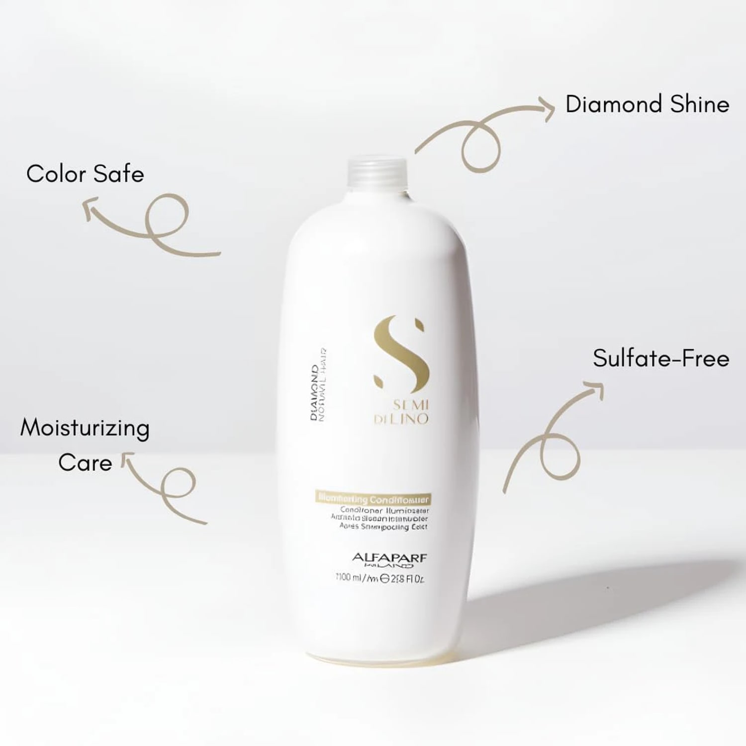 Balsam pentru strălucire, Alfaparf Milano, Illuminating Conditioner, 1000 ml — imagine 2