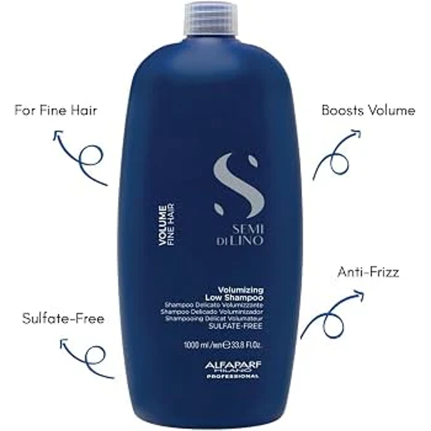 Șampon pentru volum pentru păr fin, Alfaparf Milano, Volumizing Low Shampoo, 1000 ml — imagine 2