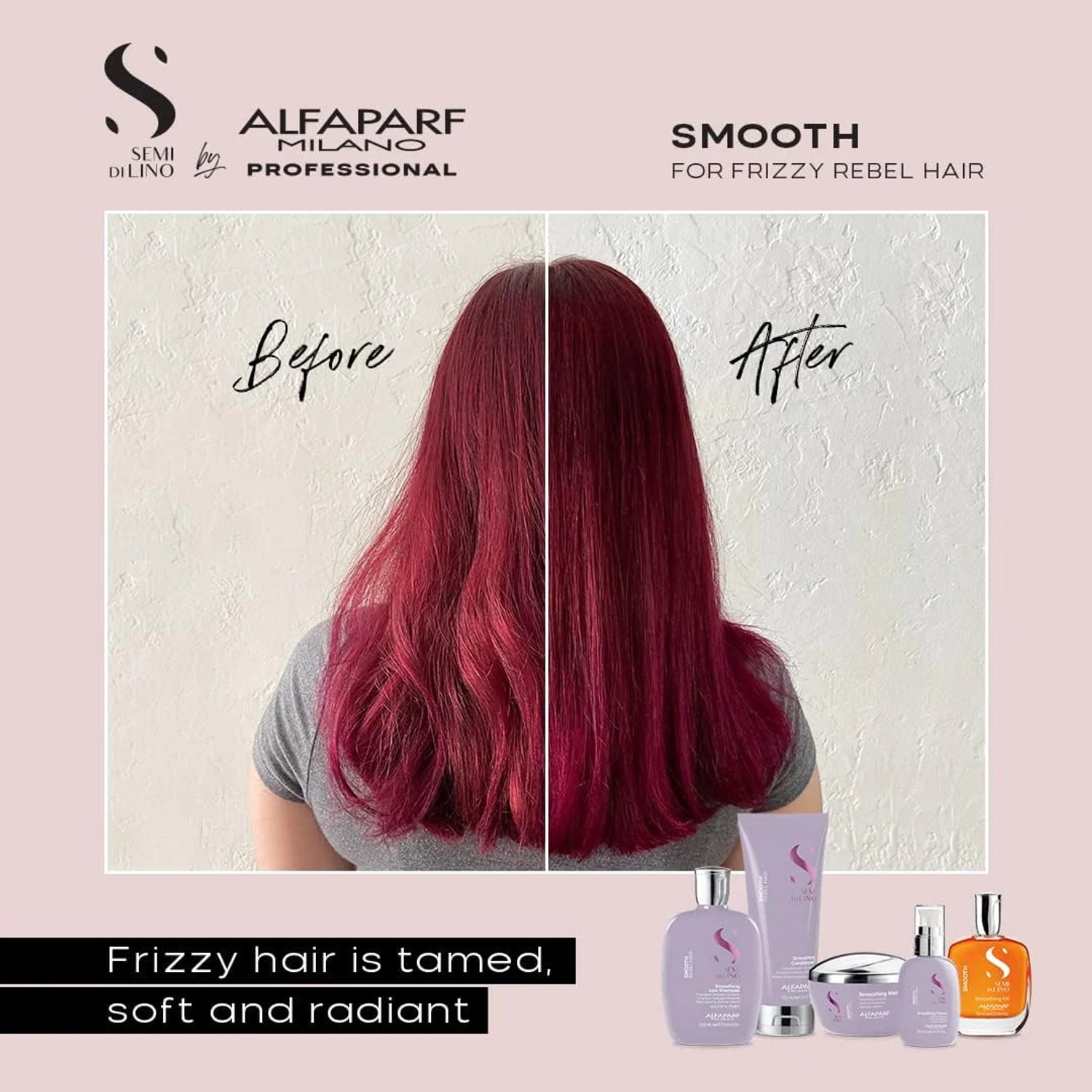 Balsam pentru netezirea părului rebel, Alfaparf Milano, Smoothing Conditioner, 200 ml — imagine 5