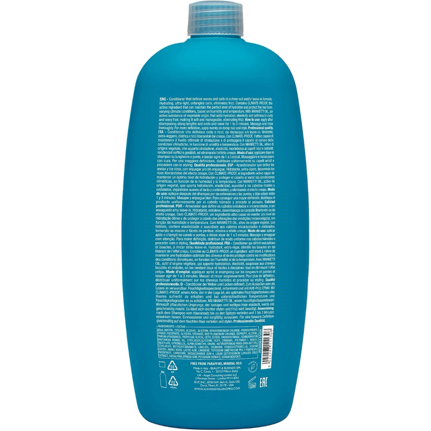Balsam pentru definirea părului ondulat, creț și foarte creț, Alfaparf Milano, Enhancing Conditioner, 1000 ml — imagine 2