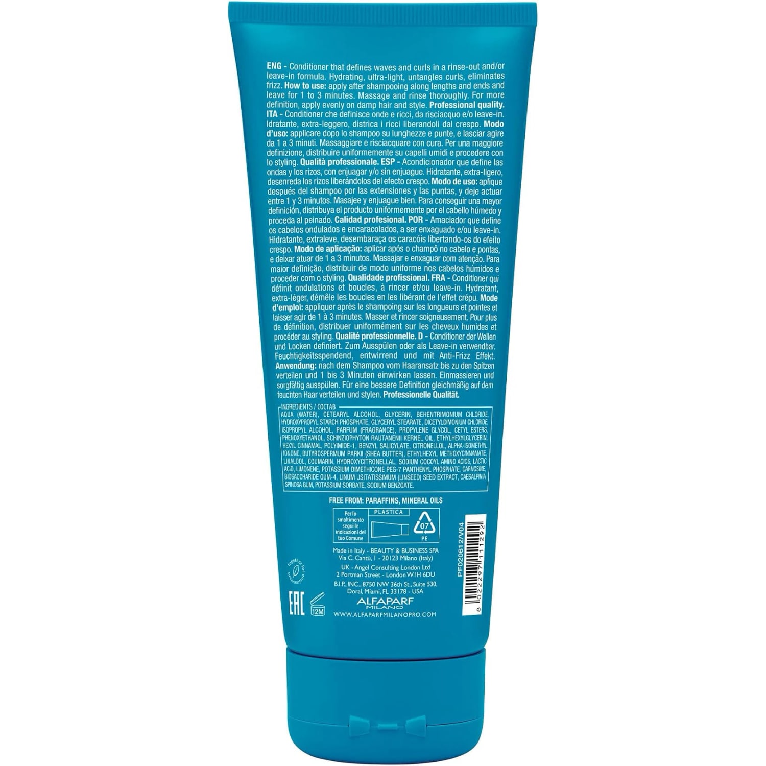 Balsam pentru definirea părului ondulat, creț și foarte creț, Alfaparf Milano, Enhancing Conditioner, 200 ml — imagine 2