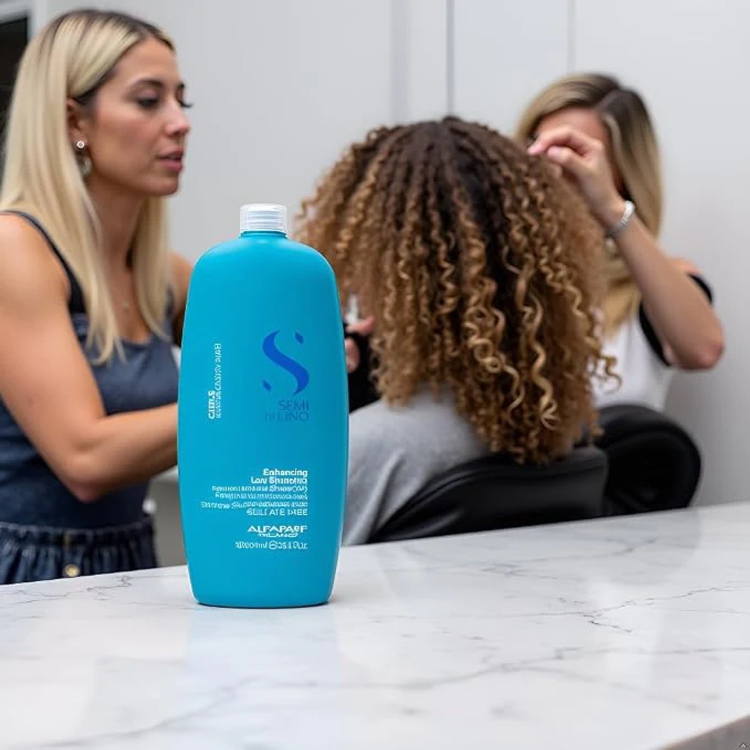 Șampon pentru păr ondulat, creț și foarte creț, Alfaparf Milano, Enhancing Low Shampoo, 1000 ml — imagine 5