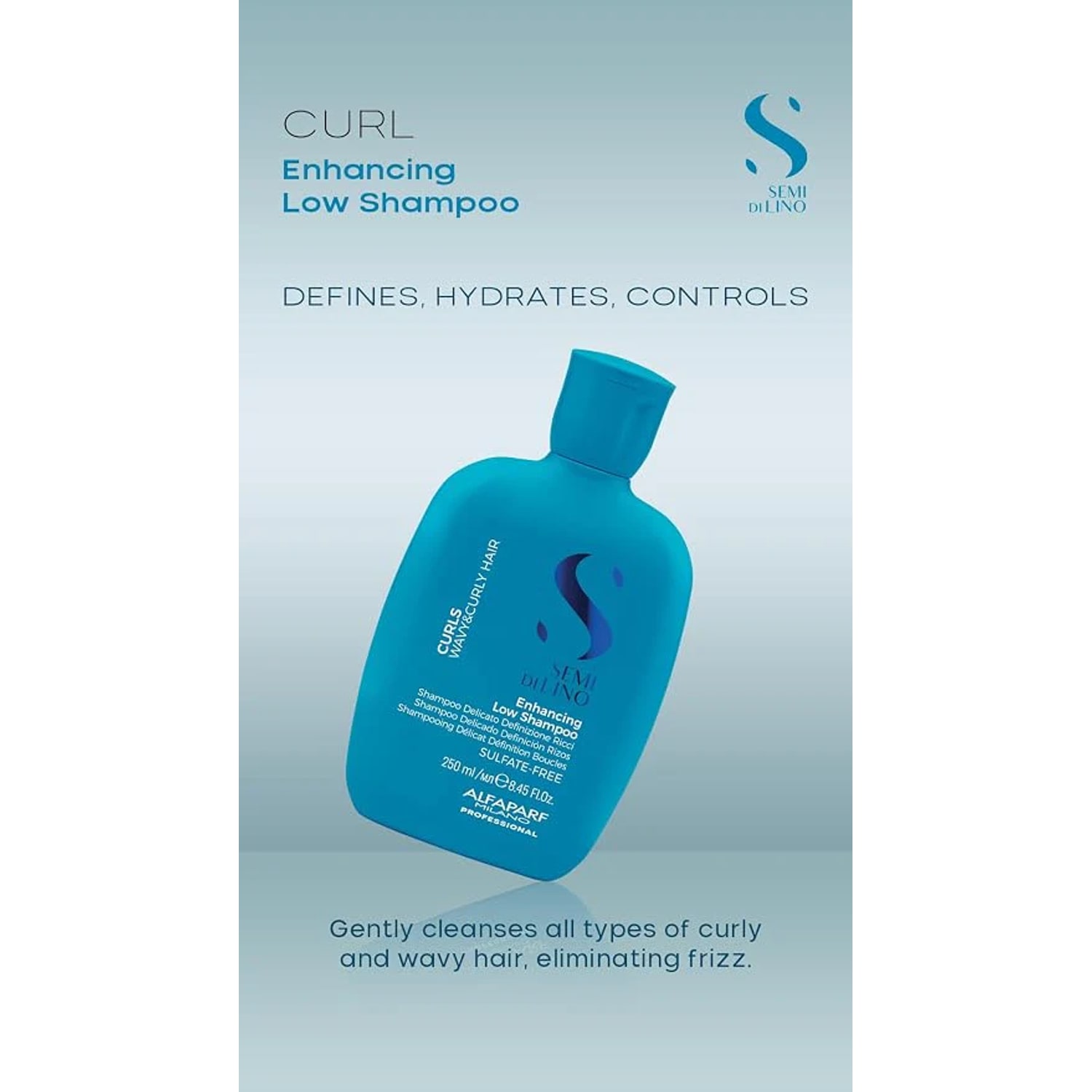 Șampon pentru păr ondulat, creț și foarte creț, Alfaparf Milano, Enhancing Low Shampoo, 250 ml — imagine 3