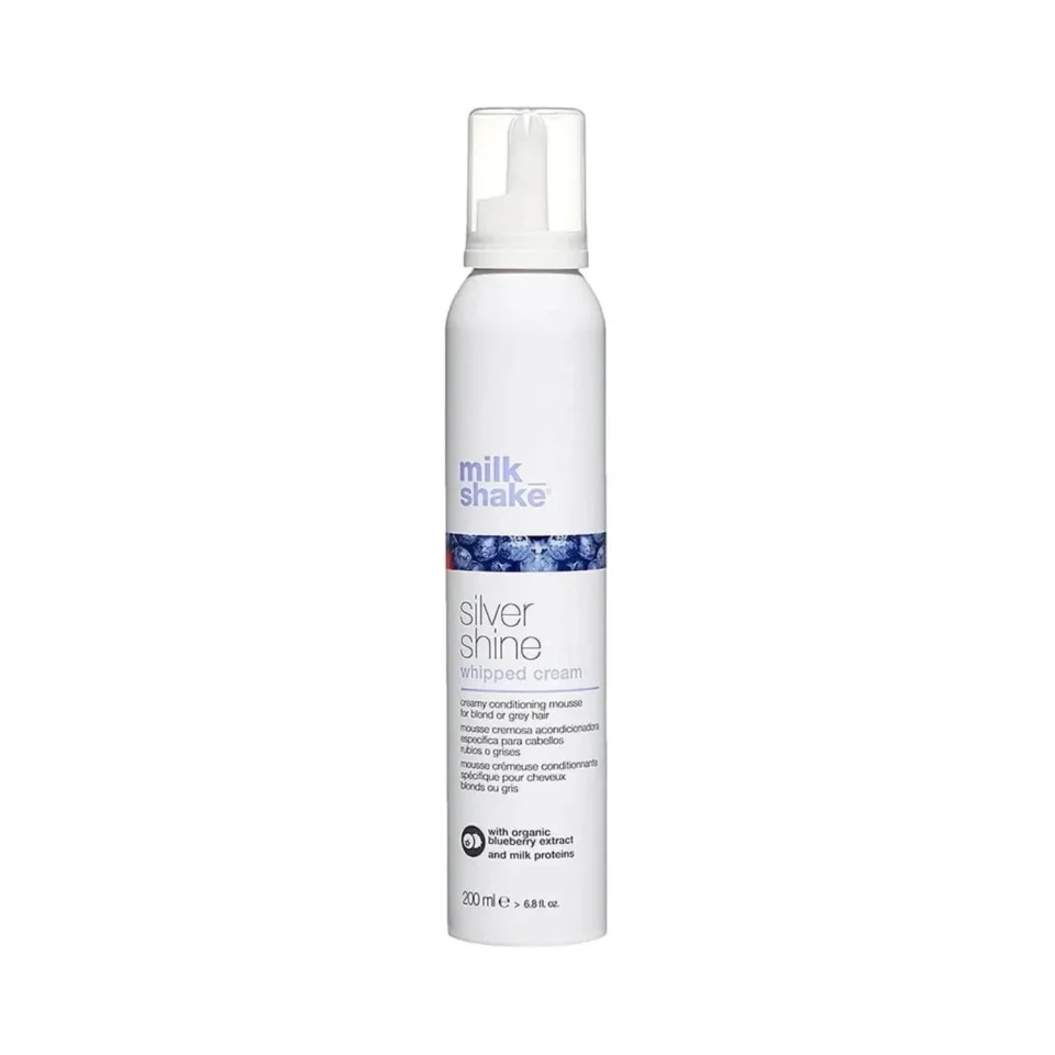 Spuma pentru neutralizarea tonurilor de galben, Milk Shake, Silver Shine Whipped Cream, 200ml